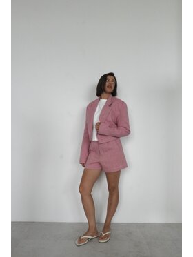 ROSE AVENUE ROSE AVENUE Bermudy MARISA Różowy Basic Fit