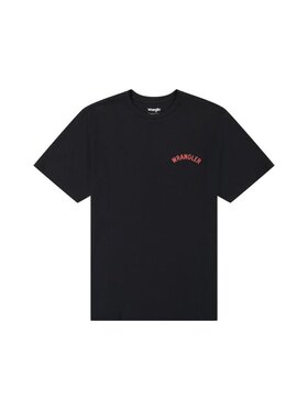 Wrangler Wrangler T-Shirt GRAPHIC TEE 112362793 Czarny Regular Fit