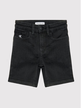Calvin Klein Jeans Calvin Klein Jeans Pantaloni scurți de blugi IB0IB01176 Negru Regular Fit