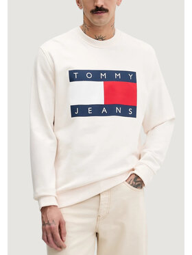 Tommy Jeans Tommy Jeans Felpa DM0DM22643 Bianco Casual Fit