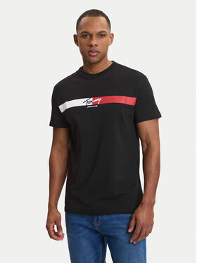 Tommy Jeans Tommy Jeans Tricou DM0DM22539 Negru Regular Fit