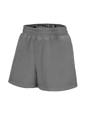 PITBULL PITBULL Szorty sportowe Szorty dresowe damskie Washed Manzanita M/L Szary Regular Fit