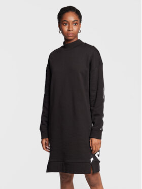 Ice Play Ice Play Džemper haljina 22I U2M0 H091 6322 U911 Crna Relaxed Fit