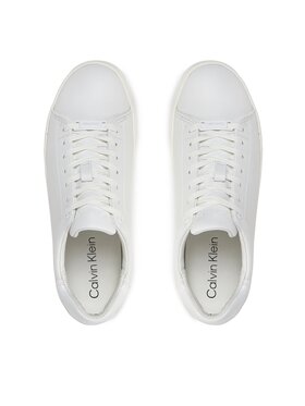 Calvin Klein Superge Clean Cupsole Lace Up HW0HW01863 Bela