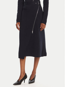BOSS BOSS Midi sukně Feliora 50542878 Tmavomodrá Regular Fit