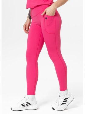PITBULL PITBULL Legginsy sportowe damskie AVENIDA S Różowy Regular Fit