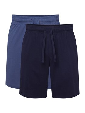 Esotiq Esotiq Spodnie piżamowe 43031 Granatowy Regular Fit