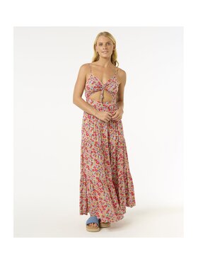 Rip Curl Rip Curl Sukienka letnia Las Dalias Maxi Dress Niebieski Standard Fit