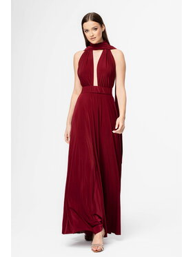 Aurora Aurora Sukienka multiway Bordowy Feminine Fit