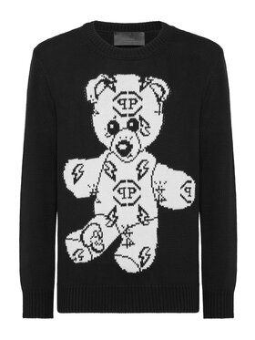 PHILIPP PLEIN PHILIPP PLEIN S dlouhým rukávem 23007 Černá Regular Fit