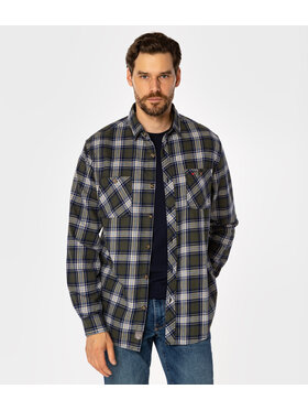 Lee Cooper Lee Cooper Koszula WESLEY Zielony Regular Fit