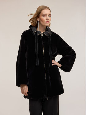 Motivi Motivi Pelliccia 8004Q000248N033 Nero Over Fit