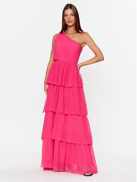YAS YAS Večerna obleka 26031412 Roza Regular Fit