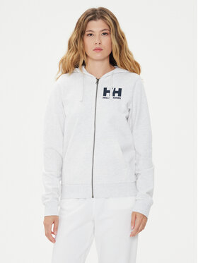 Helly Hansen Helly Hansen Mikina W Hh Logo Full Zip Hoodie 2.0 34461 Bílá Regular Fit