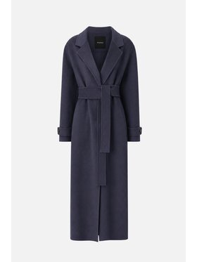 PINKO PINKO Zimní kabát Casella cappoto Tmavomodrá Oversize
