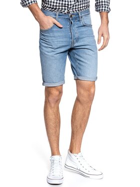 Lee Lee Szorty jeansowe 5 POCKET SHORT Niebieski Regular Fit