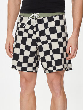 Vans Vans Плувни шорти Mte The Daily Check Boardshort VN0007XS Екрю Regular Fit