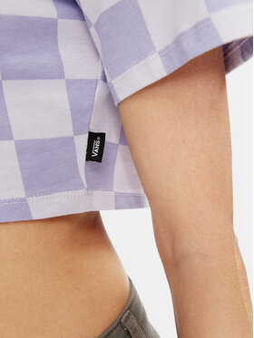 Vans T-shirt Checker Crew Crop Ii VN000GB5 Tamnoplava Regular Fit