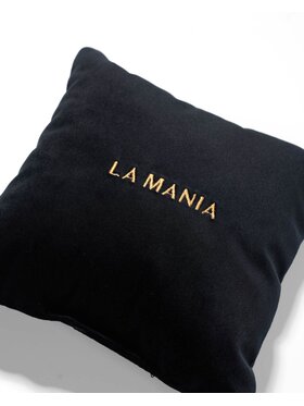 La Mania La Mania Poduszka Black & Gold Czarny