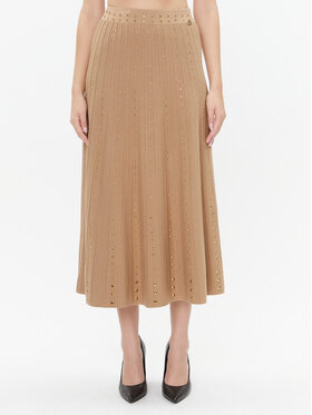 TWINSET TWINSET Trapez suknja 232TT3172 Smeđa Regular Fit