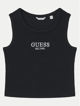Guess Топ J4YI16 KBZP4 Чорний Regular Fit