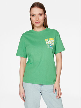Tommy Jeans Tommy Jeans Тишърт Homegrown DW0DW15474 Зелен Relaxed Fit