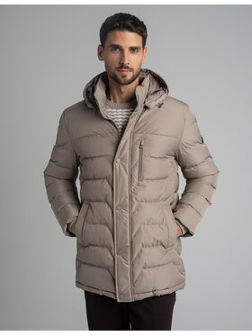 Borgio Borgio Kurtka zimowa recale_bz Beżowy Regular Fit