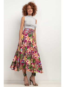 Tessita Tessita Spódnica maxi SPÓDNICA_T407_5_XXL Fioletowy Regular Fit