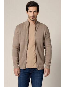 Lancerto Lancerto Sweter Algar SW073225000034 Beżowy Regular Fit