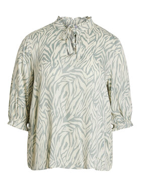 Evoked Vila Vila Blúz 14084788 Zöld Regular Fit