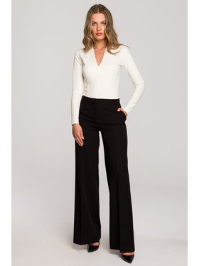 Stylove Stylove Kalhoty z materiálu S311 Černá Regular Fit