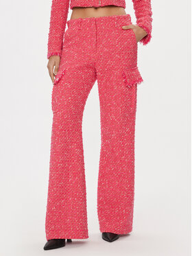 Patrizia Pepe Patrizia Pepe Pantaloni di tessuto 8P0601/A376-F592 Rosa Flare Fit