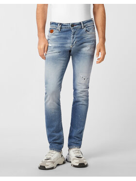 PHILIPP PLEIN PHILIPP PLEIN Jeansy 26867 Niebieski Straight Leg