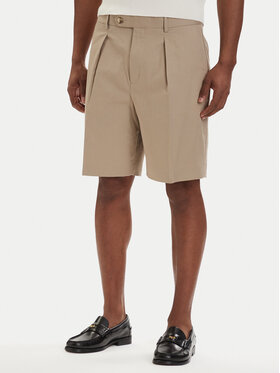 Tommy Hilfiger Tommy Hilfiger Kratke hlače iz tkanine Smart Casual MW0MW42670 Svetlo bež Relaxed Fit