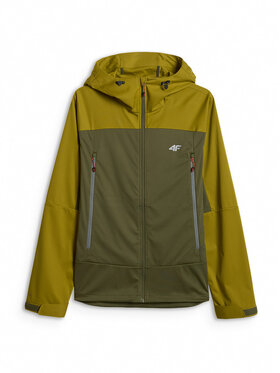 4F 4F Kurtka przejściowa TREKKING Khaki Regular Fit