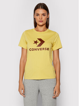 Converse Converse T-Shirt Star Chevron 10018569-A35 Κίτρινο Standard Fit