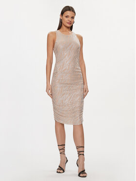 Patrizia Pepe Patrizia Pepe Rochie cocktail 8A1324/J197-B799 Bej Slim Fit