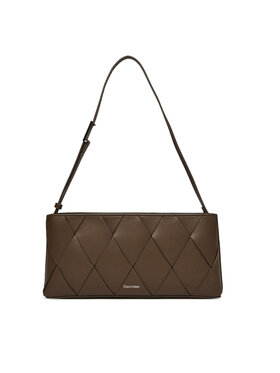 Calvin Klein Calvin Klein Torebka Ck Woven Elongated Shoulder Bag K60K612992 Brązowy