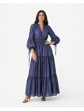 Castellani Castellani Sukienka codzienna Firenze Granatowy Regular Fit
