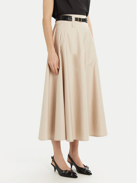 Marella Marella Gonna a trapezio Kuban 2513101011 Beige Regular Fit
