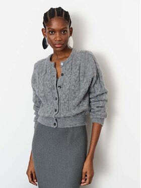 La Mania La Mania Sweter KELLY Szary Classic Fit