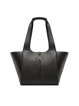 Tommy Hilfiger Tommy Hilfiger Borsetta Th Plush Med Tote AW0AW14183 Nero