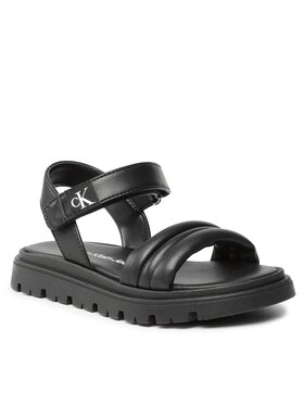 Calvin Klein Jeans Sandali Velcro Sandal V4A2-80512-1614 Črna