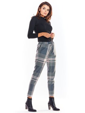 Awama Awama Spodnie damskie A336 Kolorowy Basic Fit