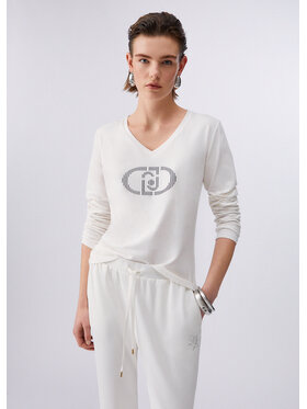 Liu Jo Liu Jo T-Shirt TA6053JS003P9289 Biały Regular Fit
