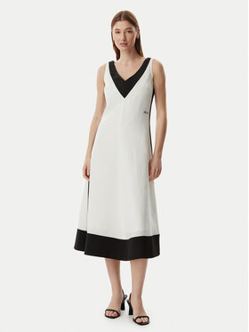 KARL LAGERFELD KARL LAGERFELD Poletna obleka B2W13026 Kremna Regular Fit