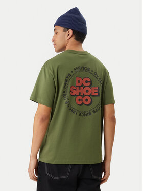 DC Shoes DC Shoes T-Shirt Work Circle EDYZT04369 Zielony Regular Fit
