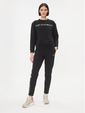 EA7 Emporio Armani EA7 Emporio Armani Trenerka 8NTV54 TJCQZ 0200 Crna Regular Fit