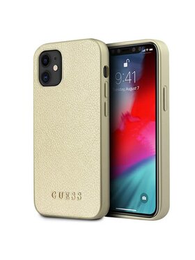 Guess Guess Etui na telefon iPhone 12 Mini Złoty