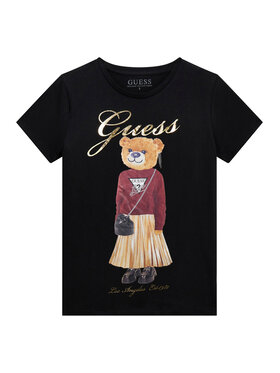Guess Guess Marškinėliai J5BI39 J1314 Juoda Regular Fit